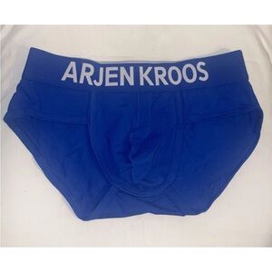 New- Arjen Kroos Blue Brief Underwear 1 Pair Mens Size Small / Jockstrap